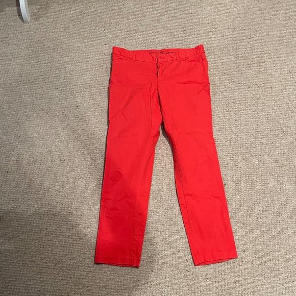 OLD NAVY RED SIZE 2 COTTON TWILL PANTS - Picture 1 of 6